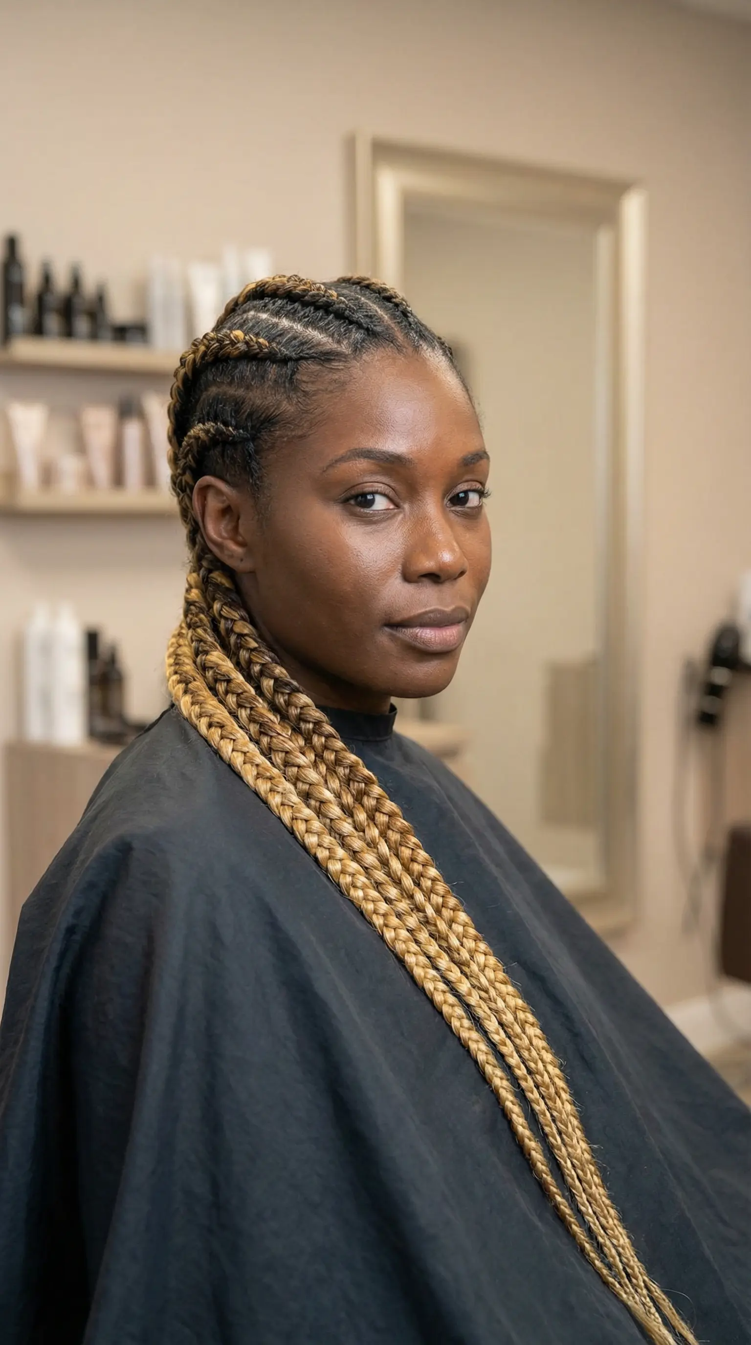 Chunky Cornrows - Large Braids