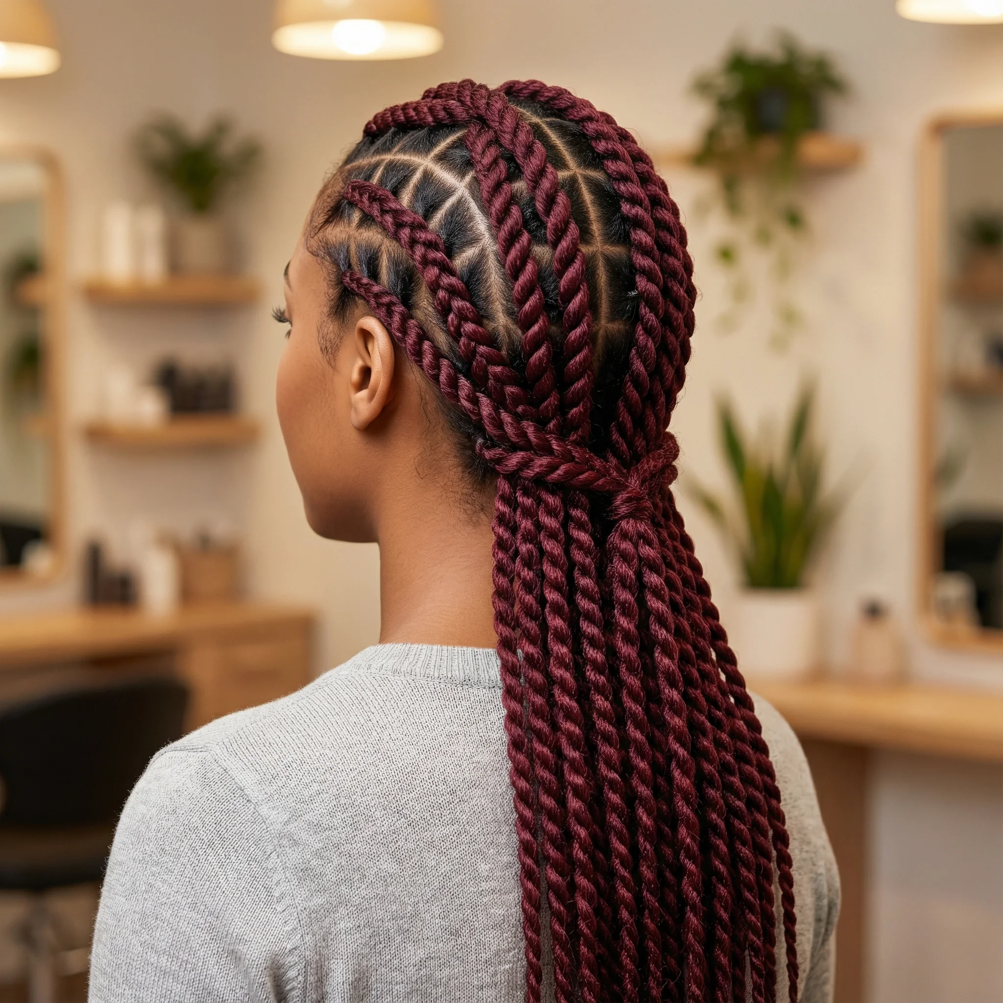 Cornrow Updo - Elegant Bun