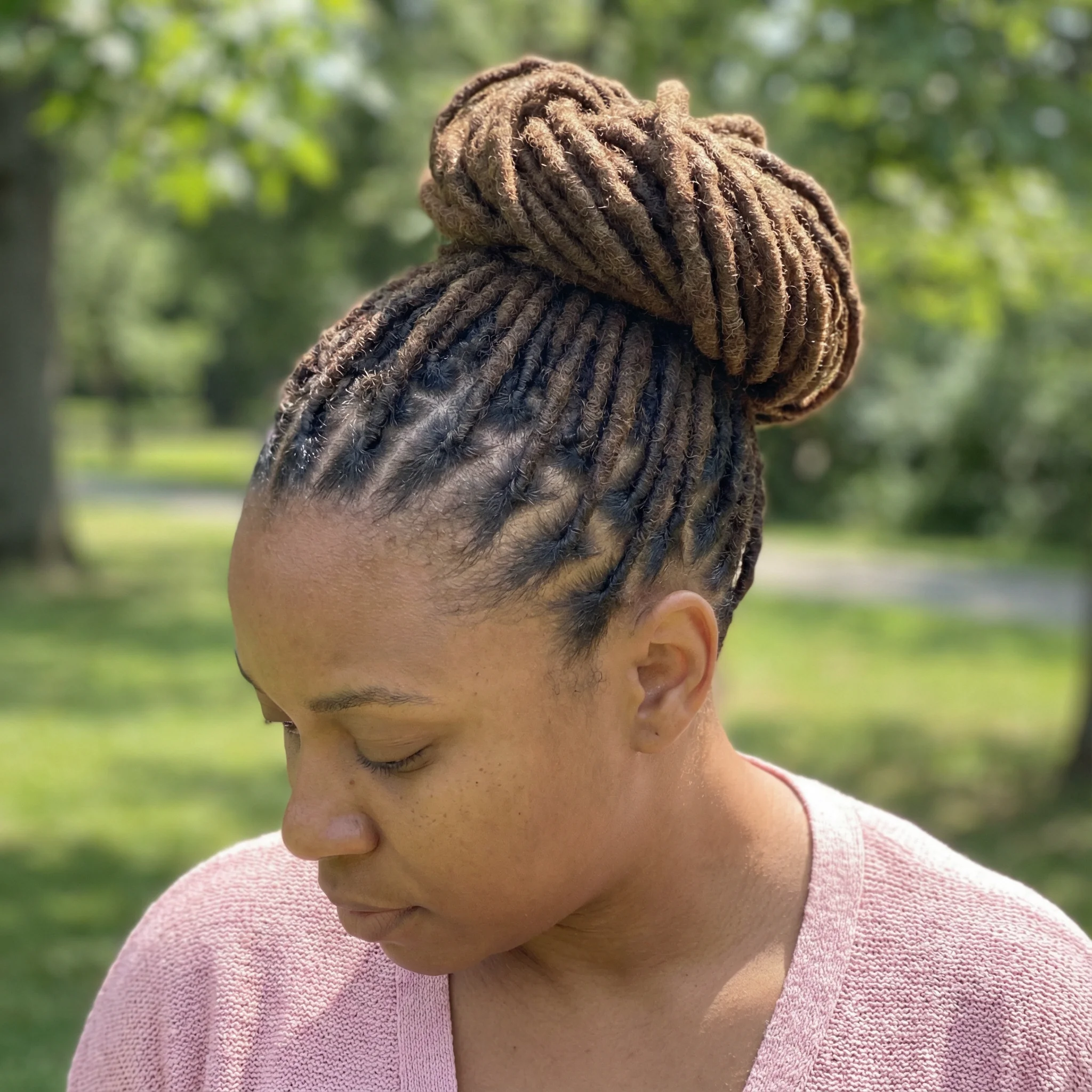 Long Mature Locs - Flowing Style